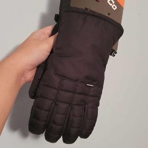 NWT! Hawke & Co Black Fleece Gloves Unisex Men's Size S/M